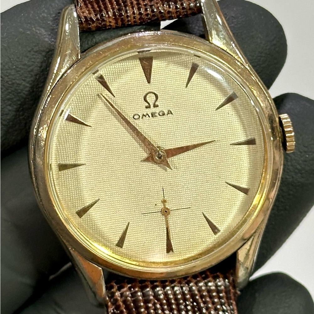 1951 Omega Vintage Mechanical 15-J Cal. 265 Gold-Plated 36mm Men’s Luxury Watch
